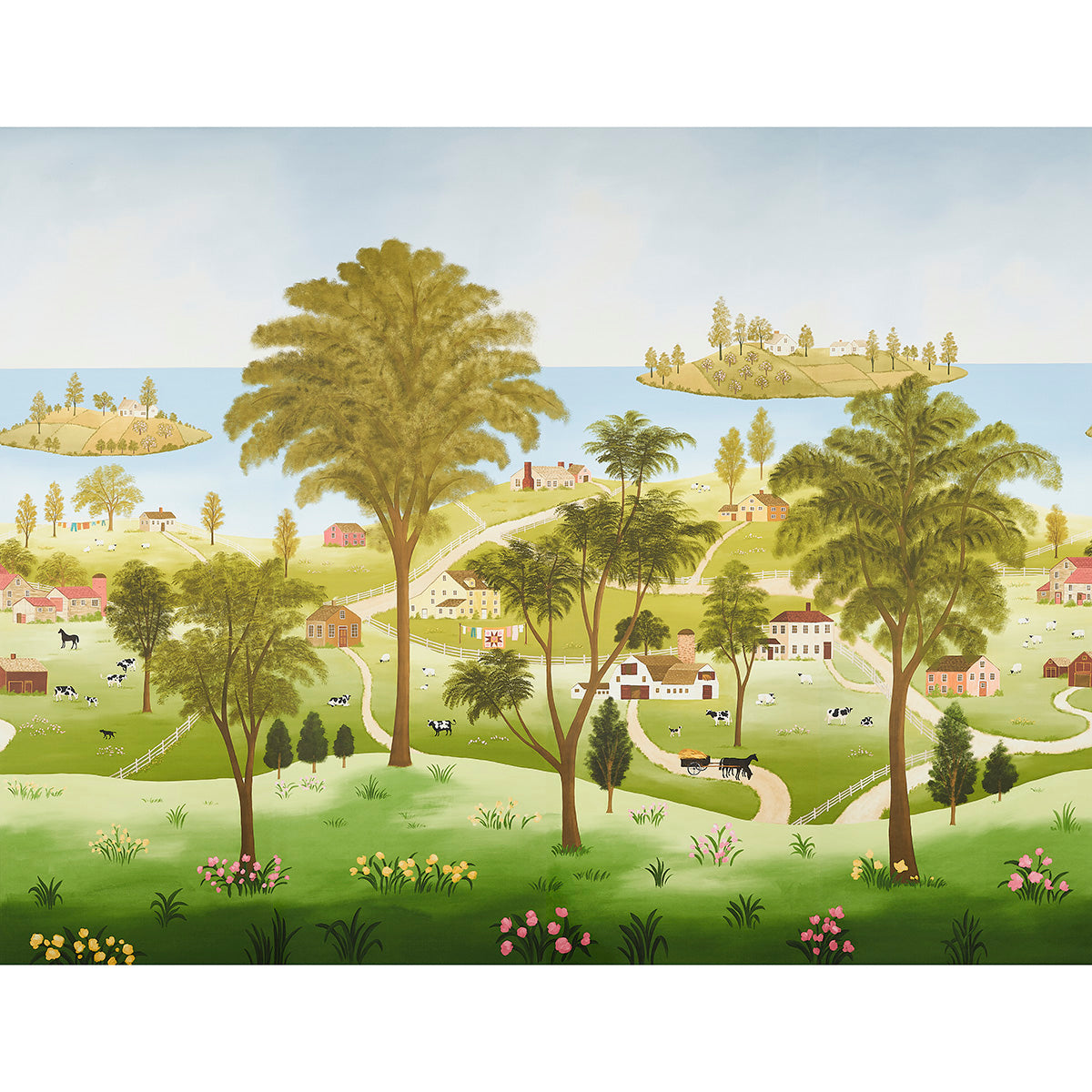 Schumacher | Eaton's Landscape Panel Set wallcovering - 5014850