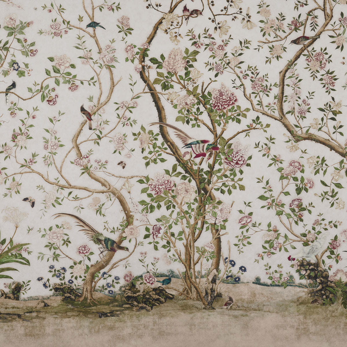 Schumacher | Les Oiseaux Panel Set wallcovering - 5015151