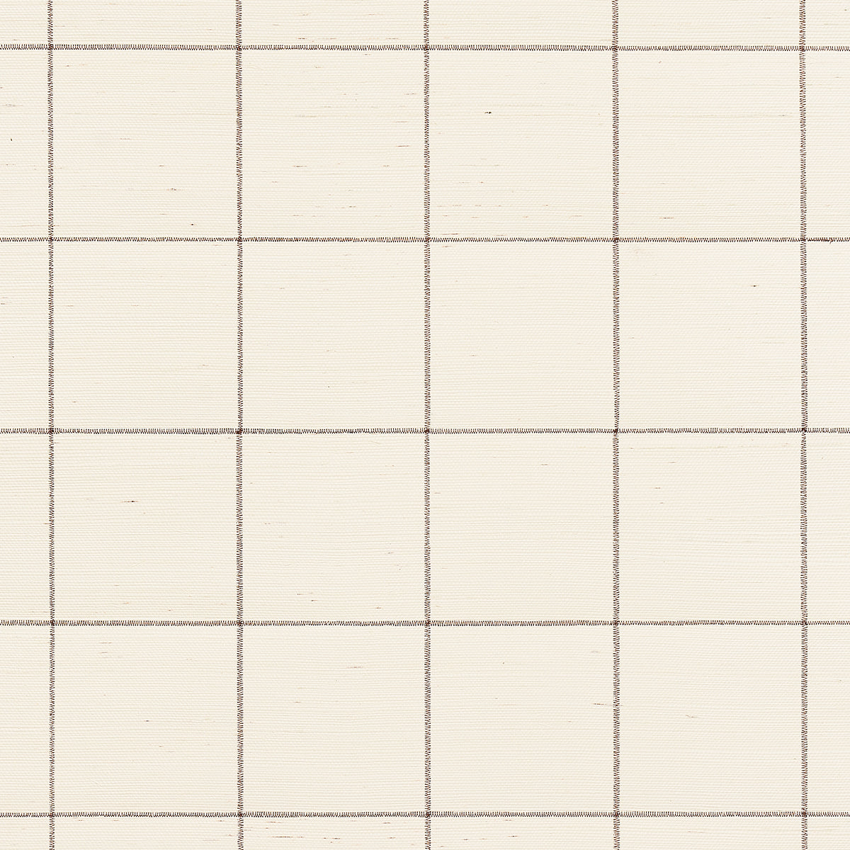 Schumacher | Windowpane Embroidered Sisal wallcovering - 5015201