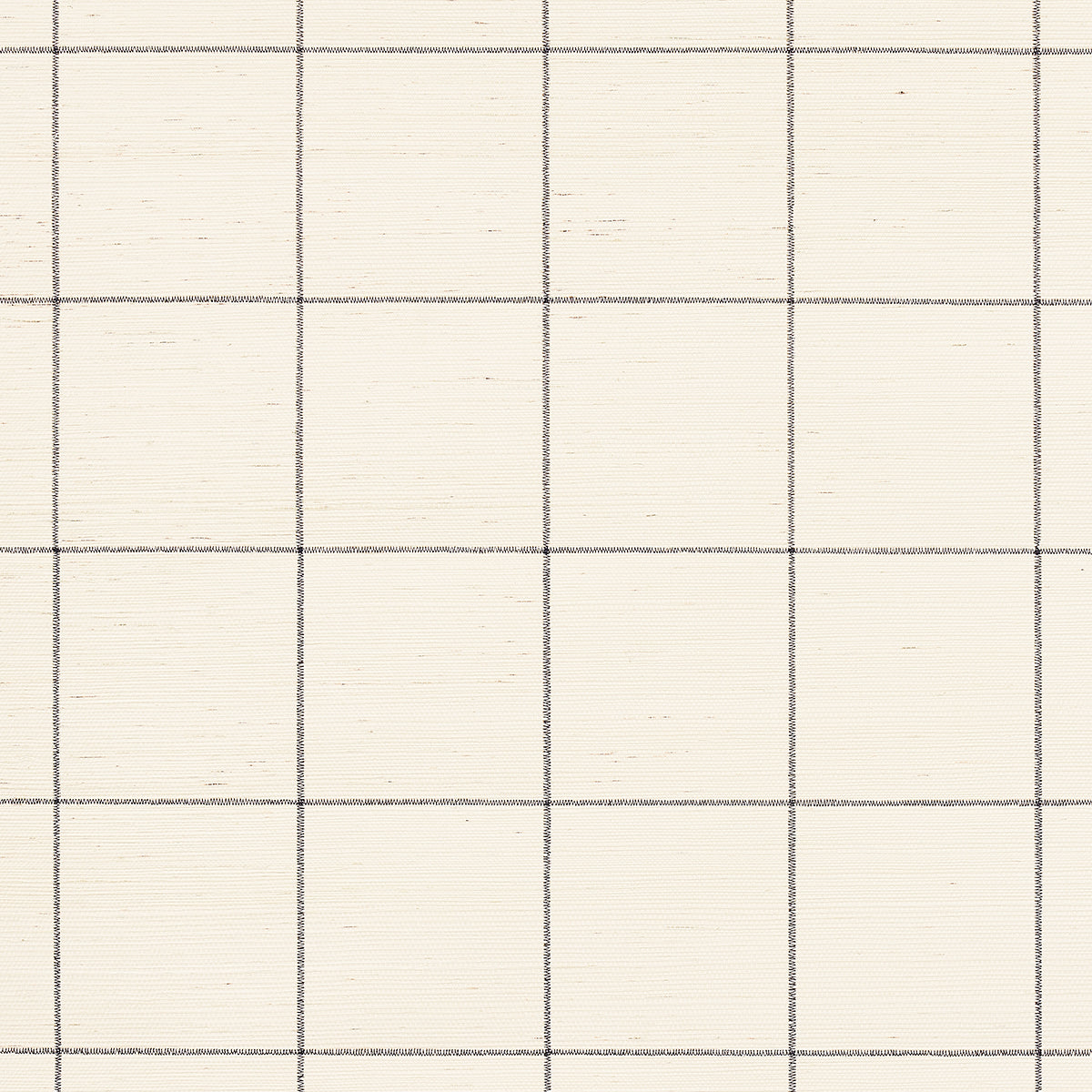 Schumacher | Windowpane Embroidered Sisal wallcovering - 5015202