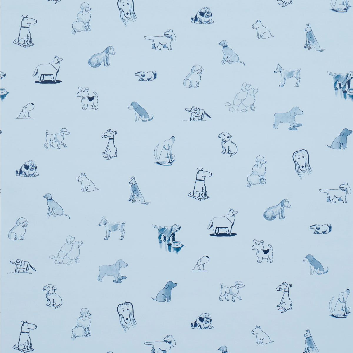 Schumacher | Good Dogs Everywhere wallcovering - 5016132