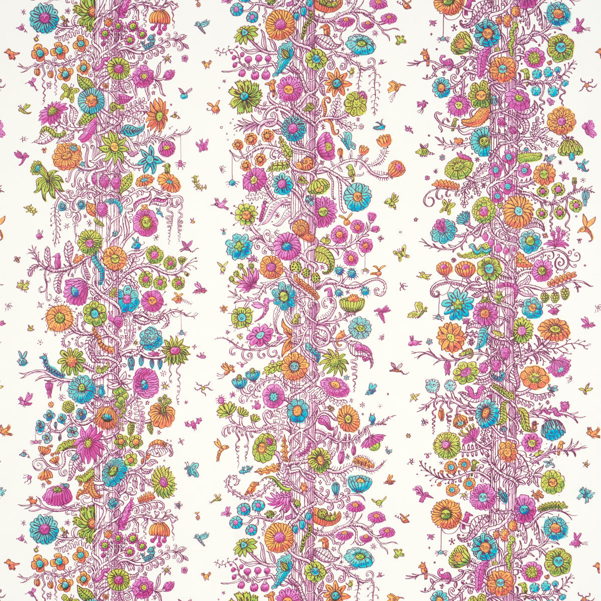 Schumacher | Edward Steed's Towers of Flowers wallcovering - 5016140