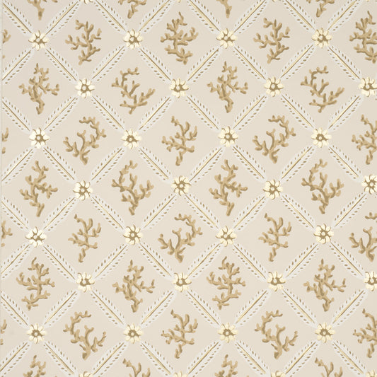 Schumacher | Corail Leaf Trellis wallcovering - 5016640