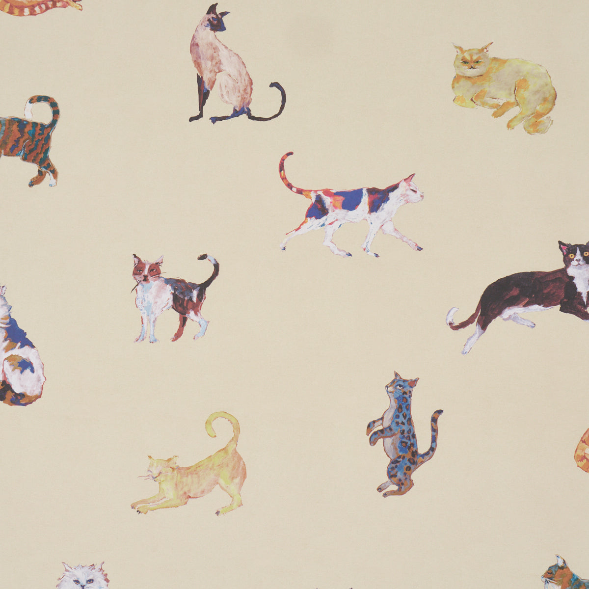 Schumacher | Cats wallcovering - 5018071