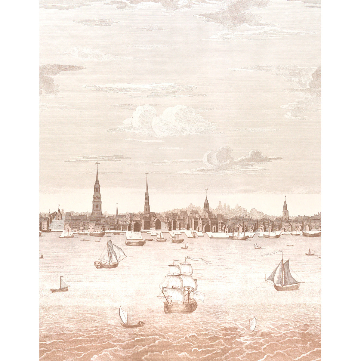 Schumacher | Philadelphia Harbor 3 Panel Set wallcovering - 5018391