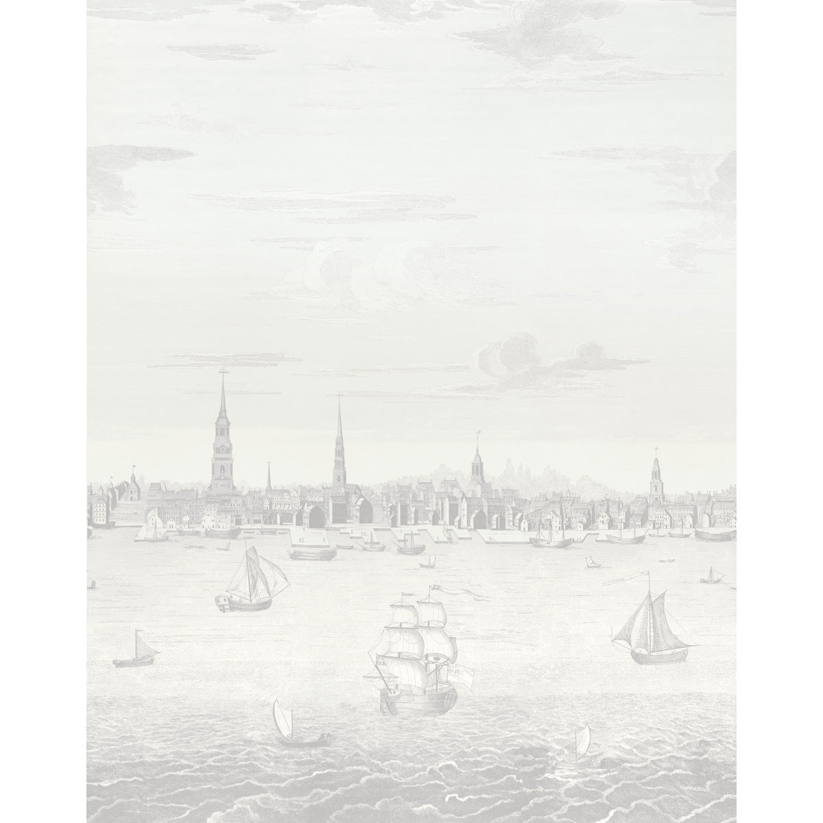 Schumacher | Philadelphia Harbor 3 Panel Set wallcovering - 5018392