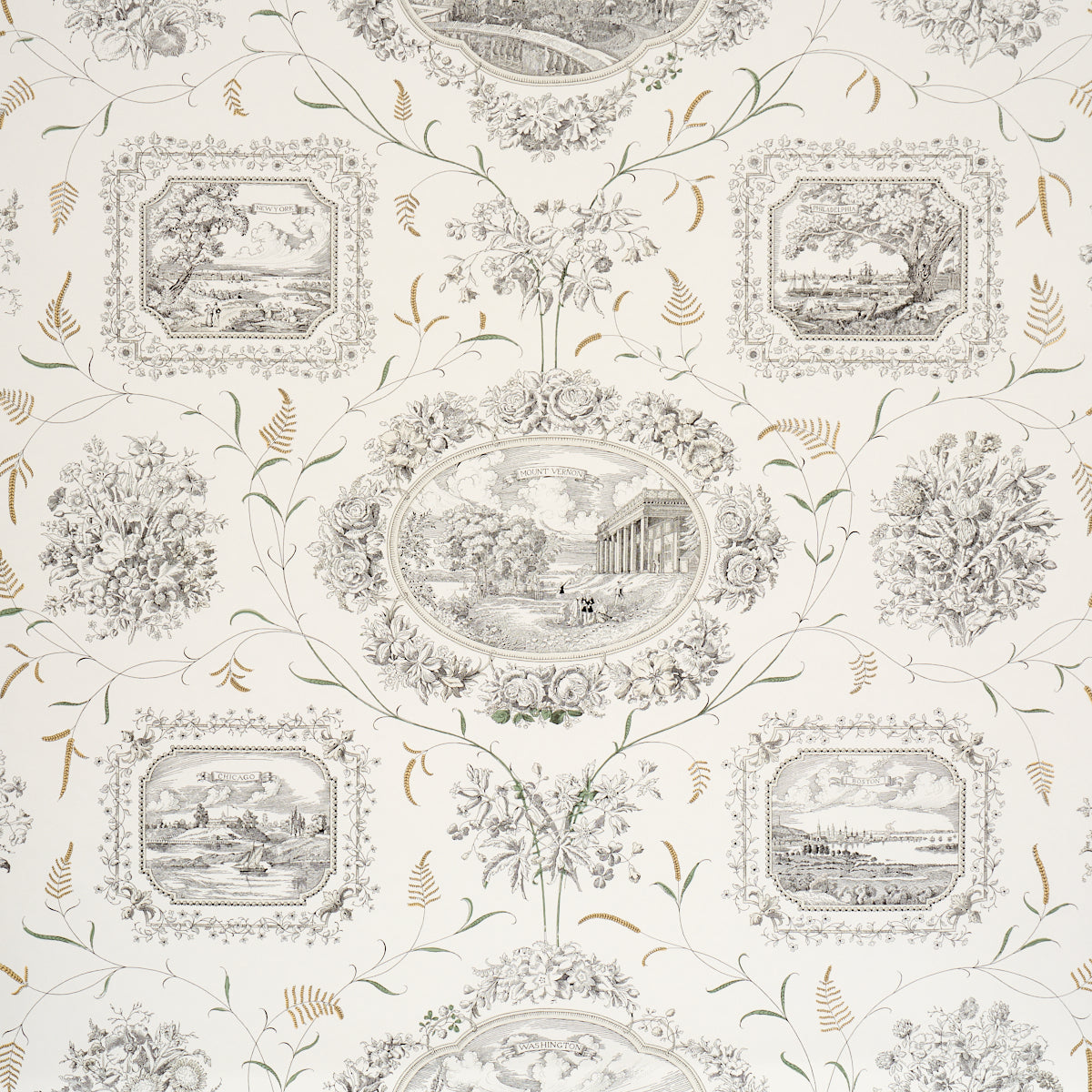 Schumacher | Century Scenic Toile wallcovering - 5018410