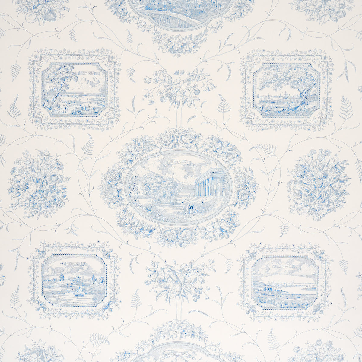 Schumacher | Century Scenic Toile wallcovering - 5018411