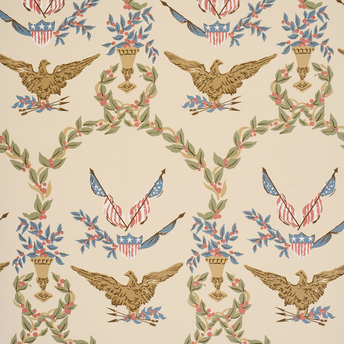 Schumacher | Liberty's Laurels wallcovering - 5018440
