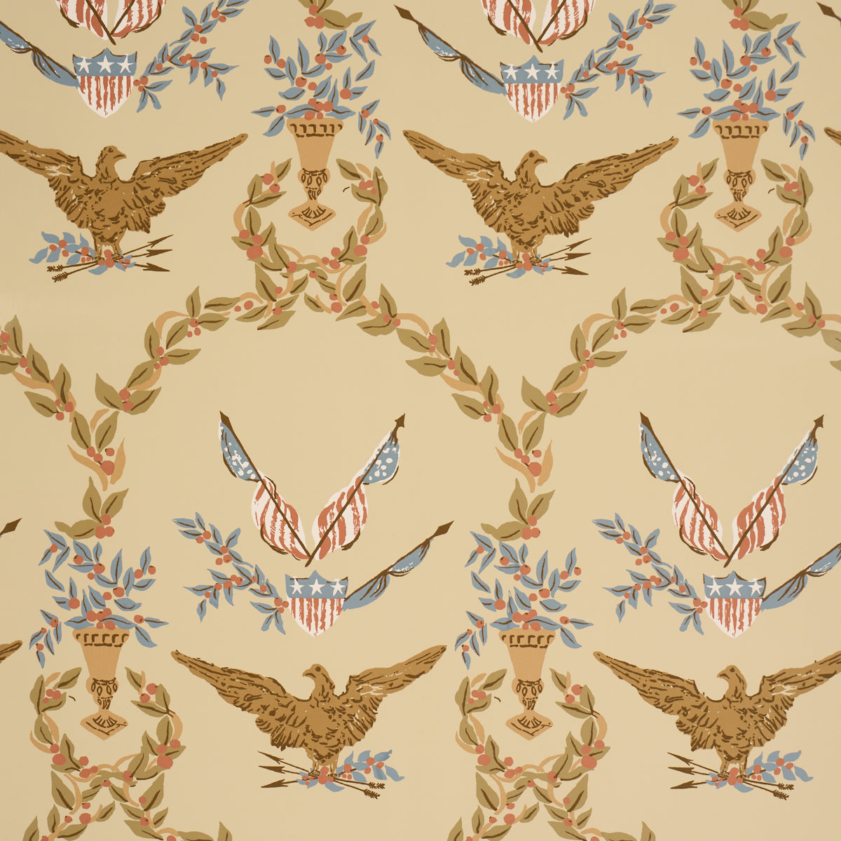 Schumacher | Liberty's Laurels wallcovering - 5018442