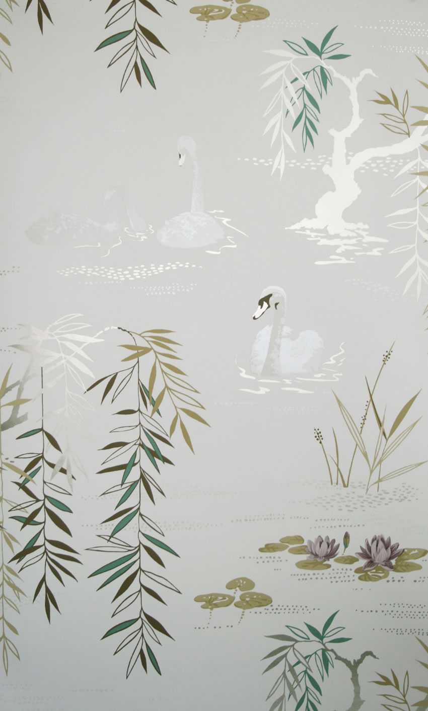 Nina Campbell | Swan Lake wallcovering - NCW4020-03