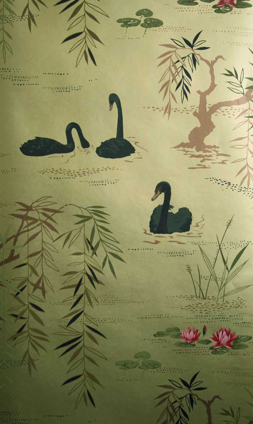 Nina Campbell | Swan Lake wallcovering - NCW4020-07