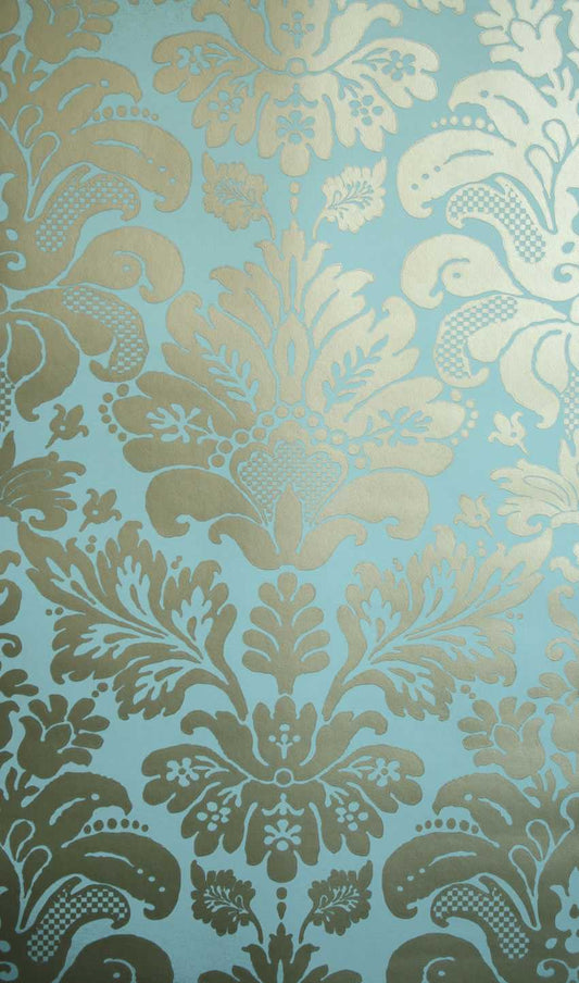 Nina Campbell | Campbell Damask wallcovering - NCW4025-01