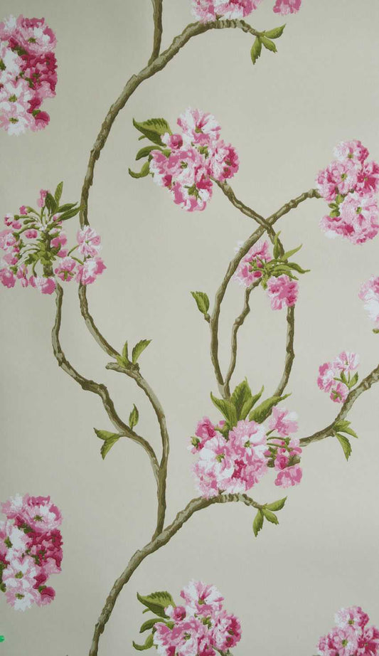 Nina Campbell | Orchard Blossom wallcovering - NCW4027-01