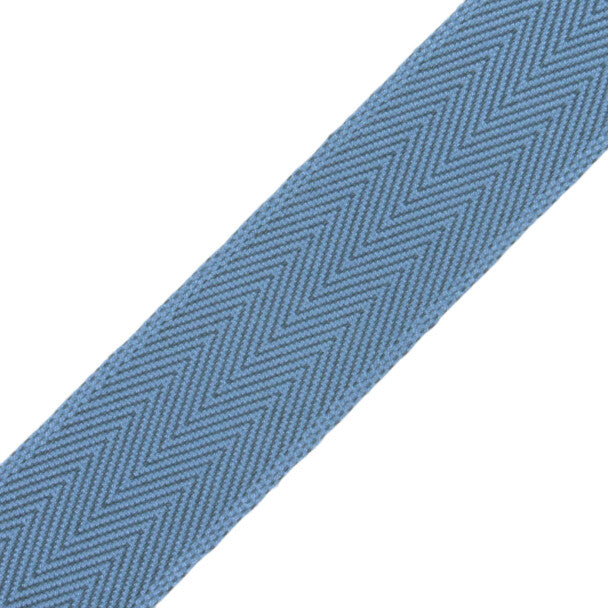 1.5" Printemps Chevron Border - Cerulean