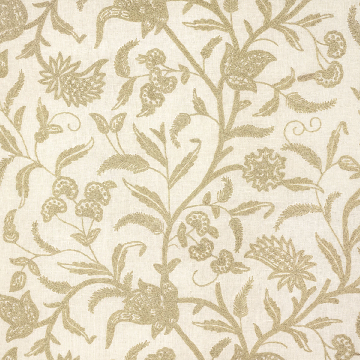 Schumacher | Amagansett Linen Crewel fabric - 54191