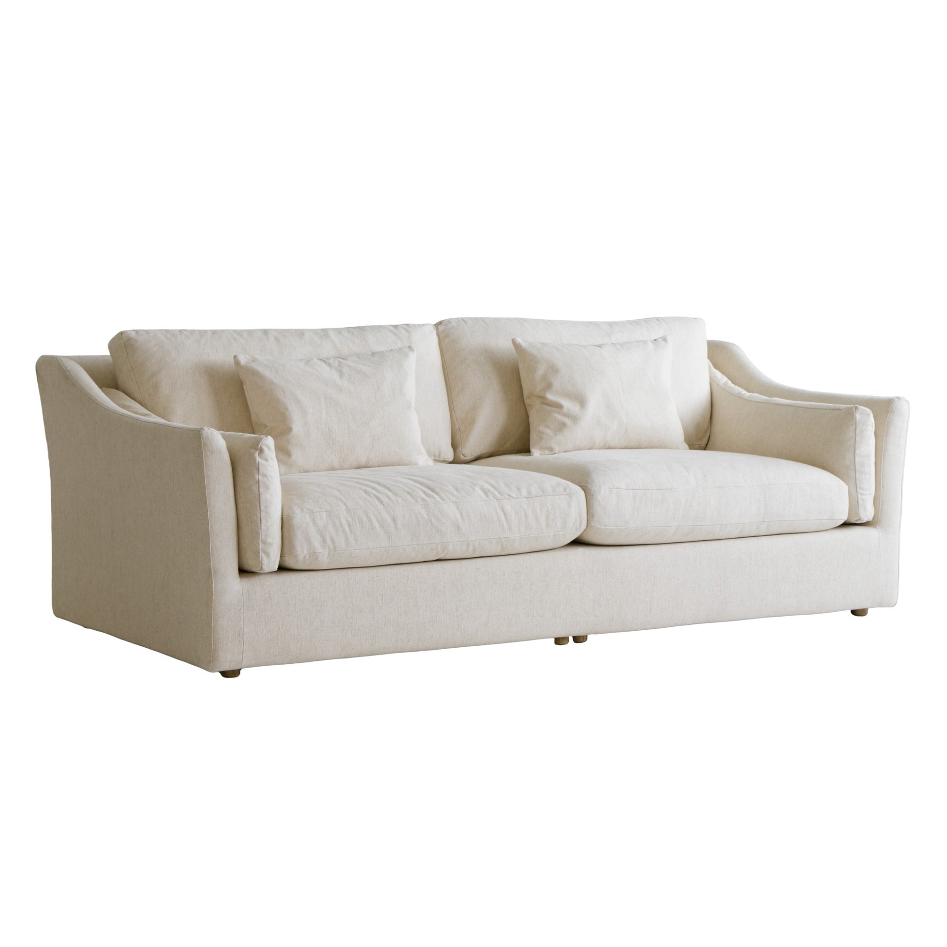 Andrew Martin Lagoon Custom Sofa shown in linen