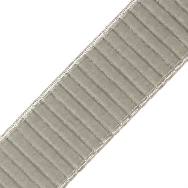 2" Chloe Pleated Velvet Border - Mist