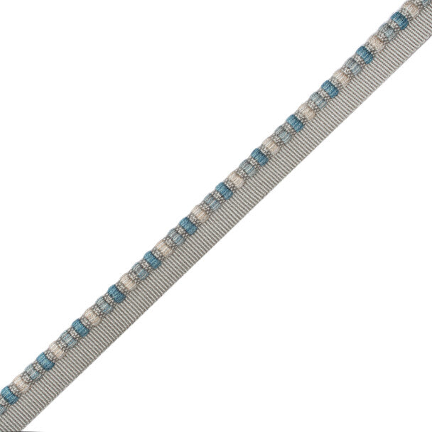 1/4" Kensington Cordedge - Aqua Gray