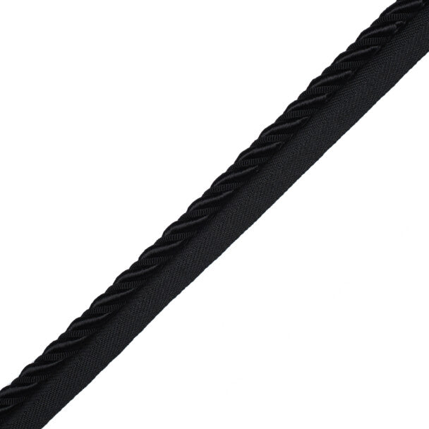 3/8" Aurelia Cord with Tape - Onyx