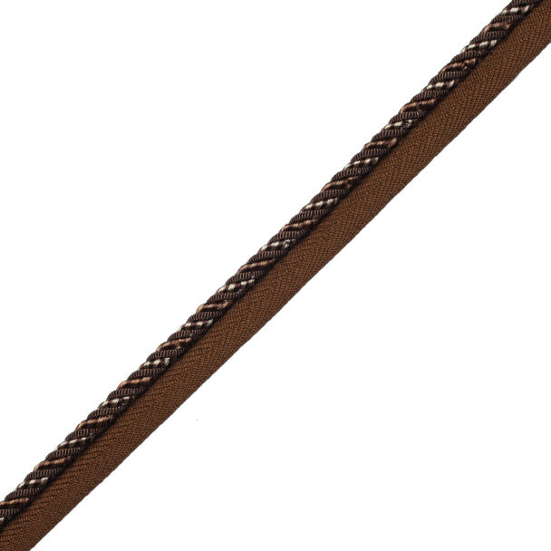 1/4" Aurelia Cord with Tape - Chocolate