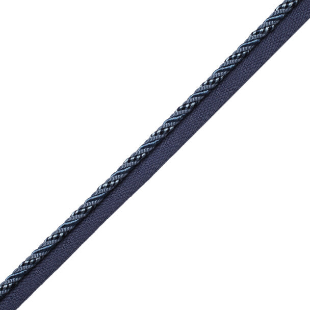 1/4" Aurelia Cord with Tape - Sapphire