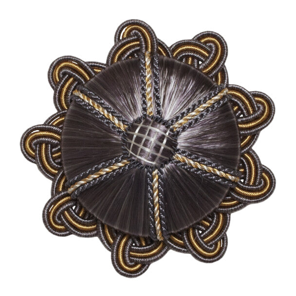 Aurelia Rosette - Charcoal / Citron