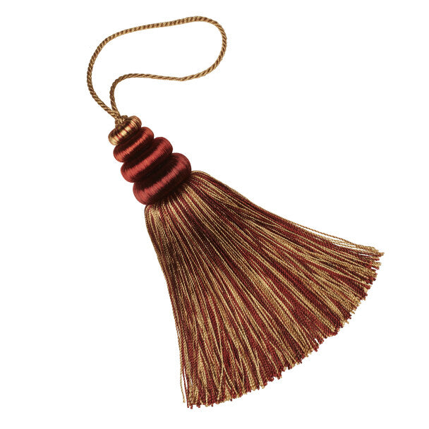 Aurelia Key Tassel - Bordeaux / Gold