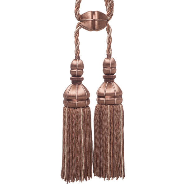 Aurelia Double Tassel Tieback - Chocolate