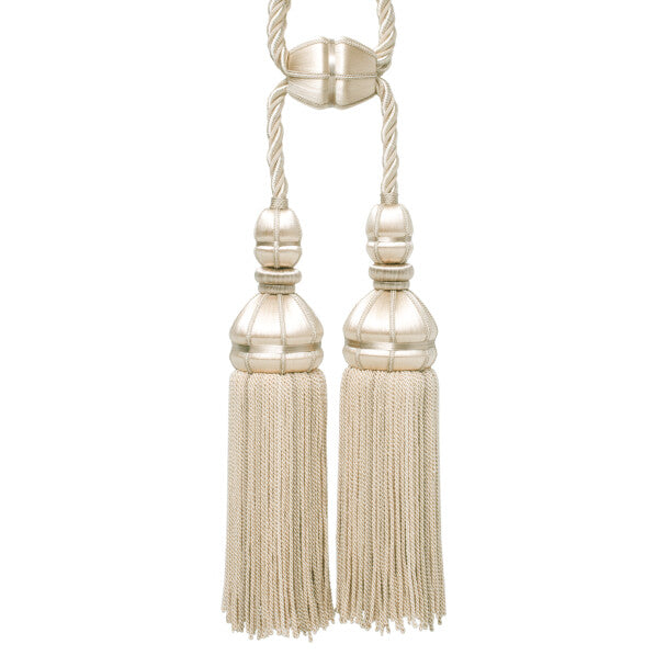 Aurelia Double Tassel Tieback - Bisque