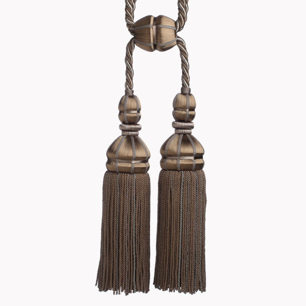 Aurelia Double Tassel Tieback - Gris