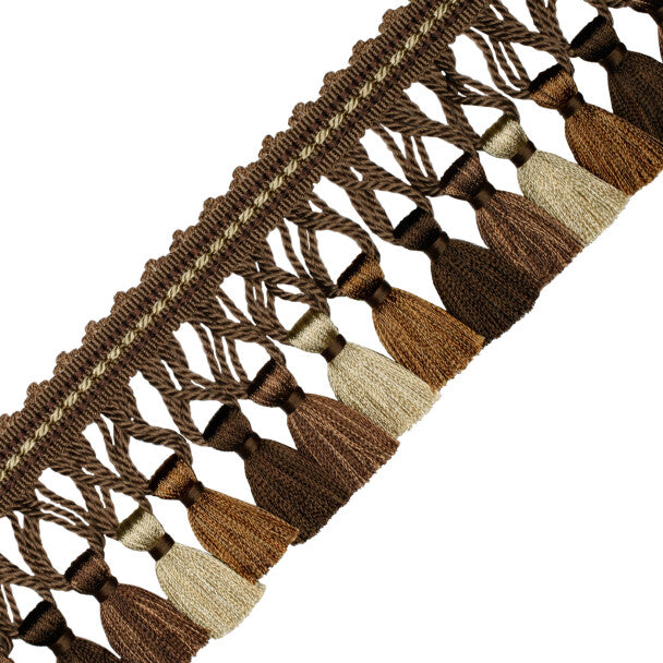 Aurelia Tassel Fringe - Chocolate