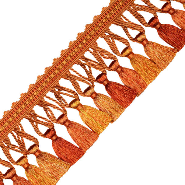Aurelia Tassel Fringe - Tangerine