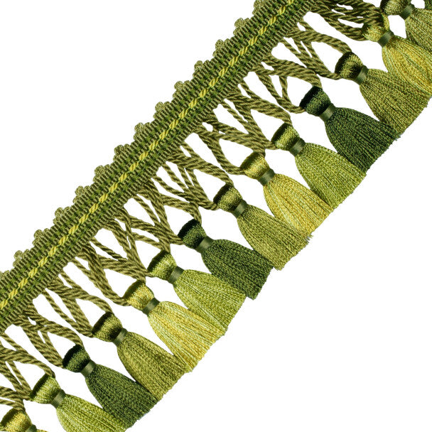 Aurelia Tassel Fringe - Apple Green