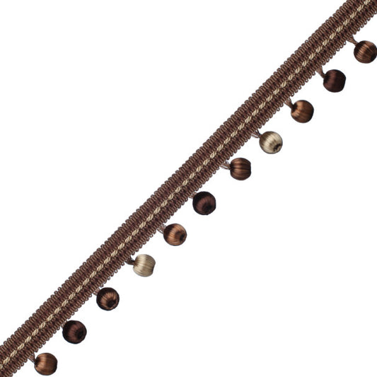 Aurelia Beaded Fringe - Chocolate