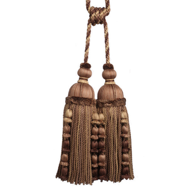 Kensington Double Tassel Tieback - Walnut