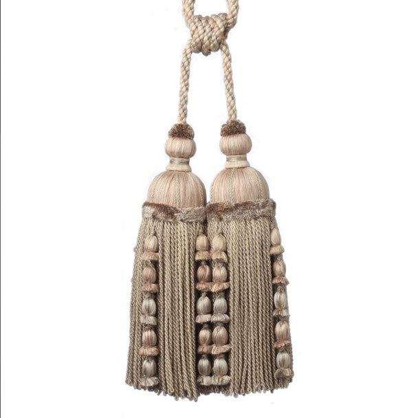 Kensington Double Tassel Tieback - Sandstone
