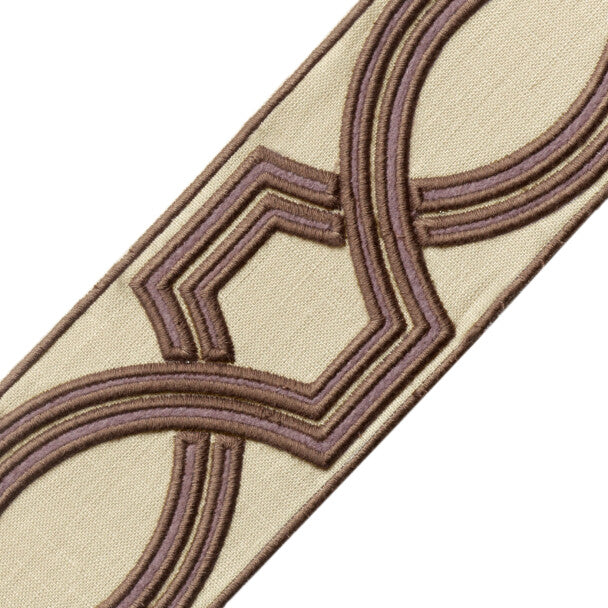 2.75" Ogee Embroidered Border - Dusk