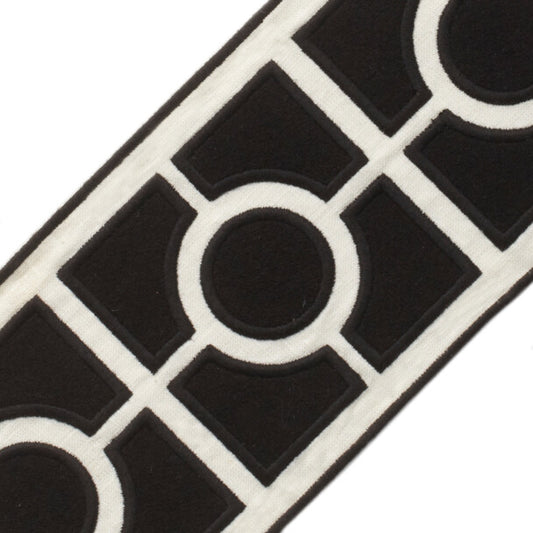 5" Palladio Embroidered Border - Onyx