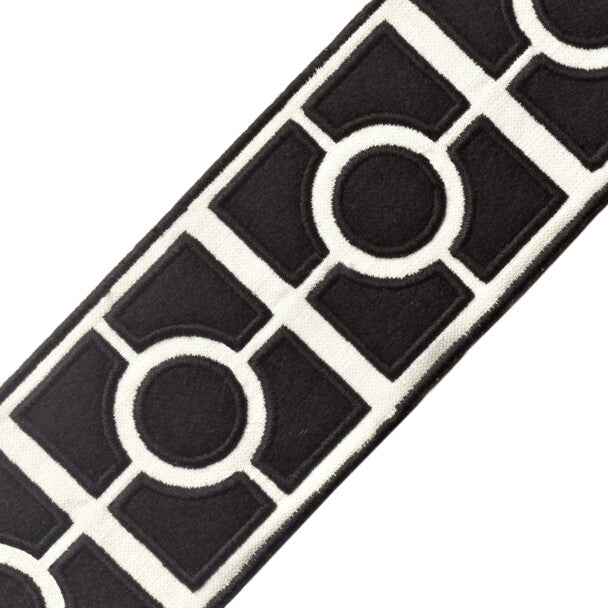 2.75" Palladio Embroidered Border - Onyx
