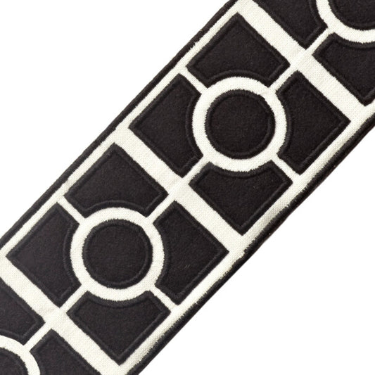 2.75" Palladio Embroidered Border - Onyx