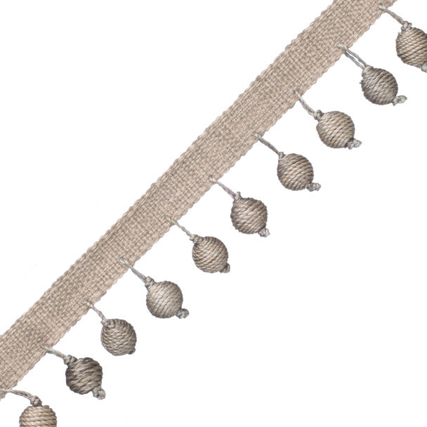 Dewdrop Abaca Wrapped Fringe - Greige