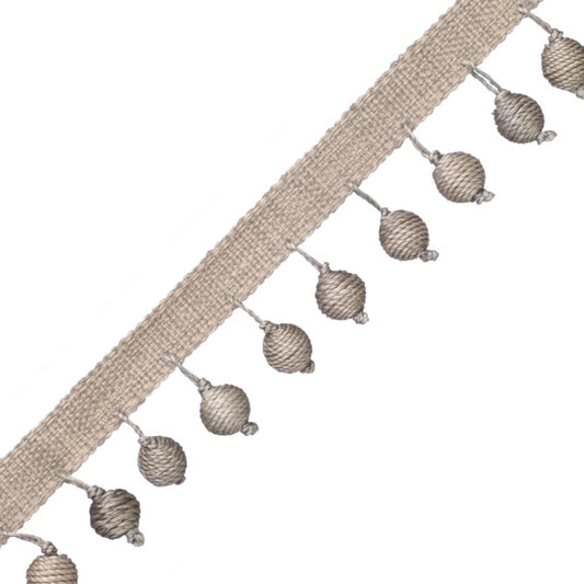 Dewdrop Abaca Wrapped Fringe - Greige