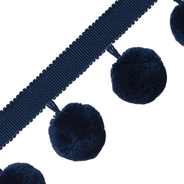 Jumbo Pom Pom Fringe - Blueberry Pie