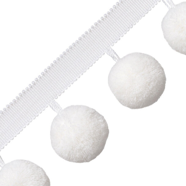 Jumbo Pom Pom Fringe - Whipped Cream