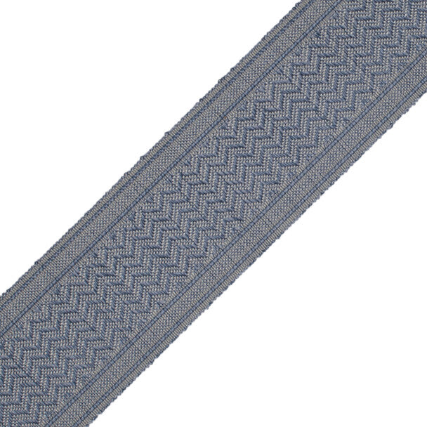 Strata Chevron Border - Denim