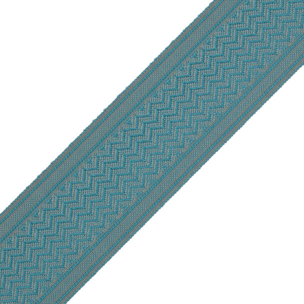 Strata Chevron Border - Cyan