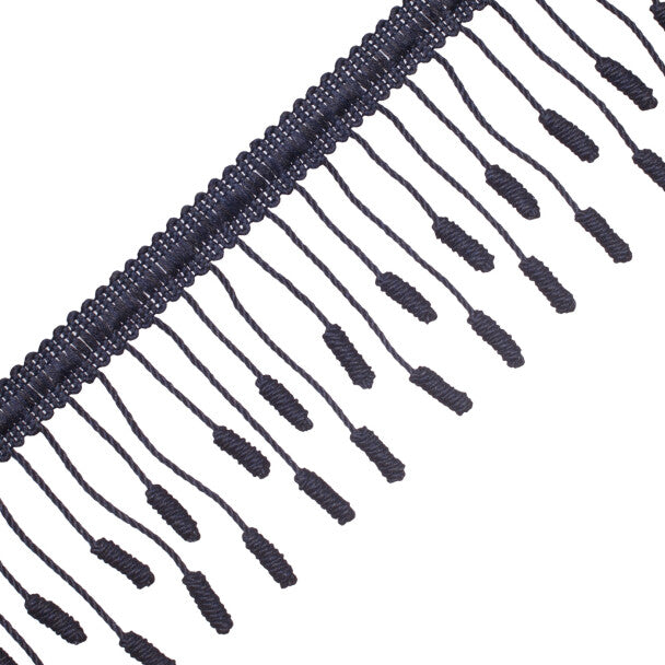 Harbour Barrel Knot Fringe - Navy