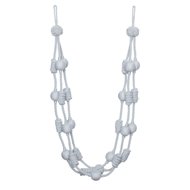 Harbour Beaded & Knotted Holdback - Sky