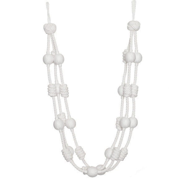 Harbour Beaded & Knotted Holdback - Cloud